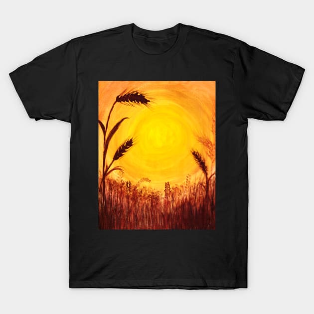 Summer - Wheat Field T-Shirt by jitkaegressy